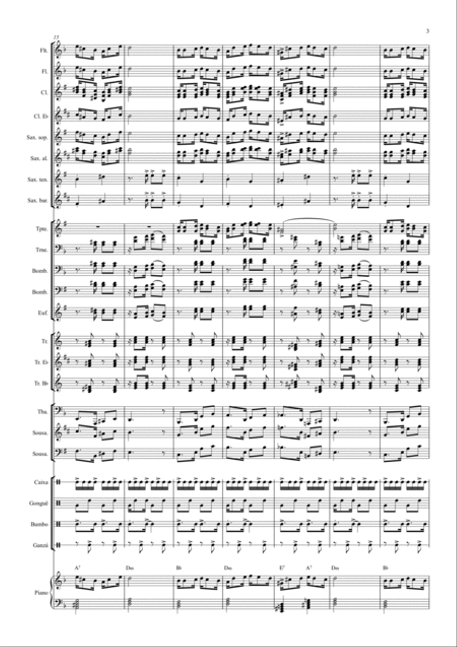A dança dos Tizius Full Orchestra scores gallery preview page 5