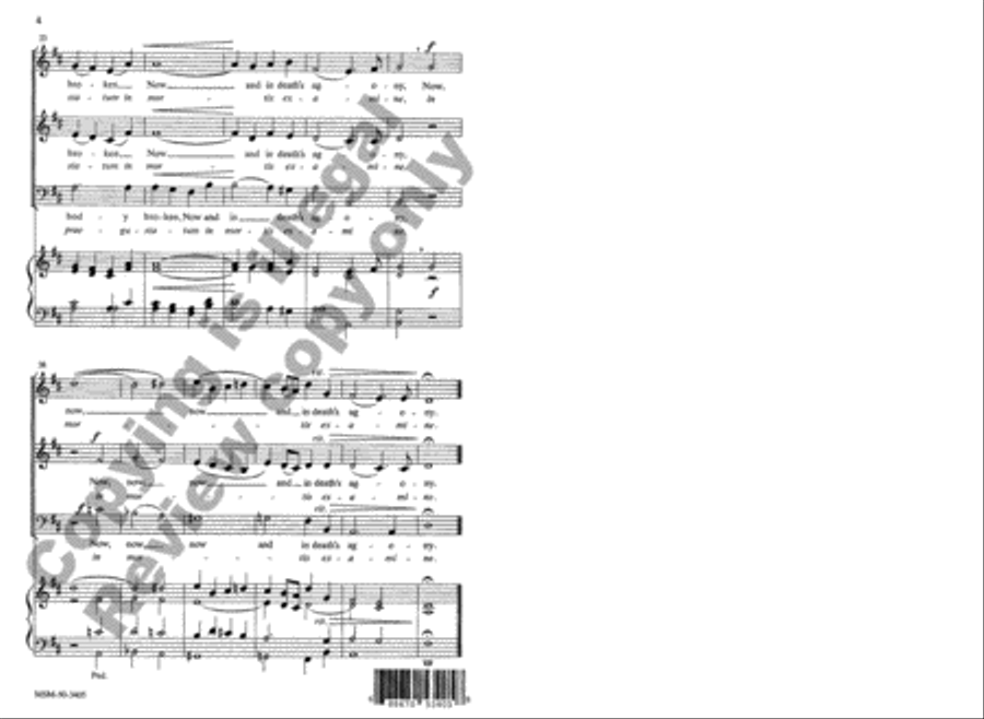 Jesu, Word of God Incarnate 3-Part scores gallery preview page 5