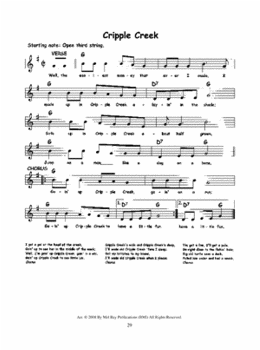 101 Three-Chord Country & Bluegrass Songs 5-String Banjo scores gallery preview page 3