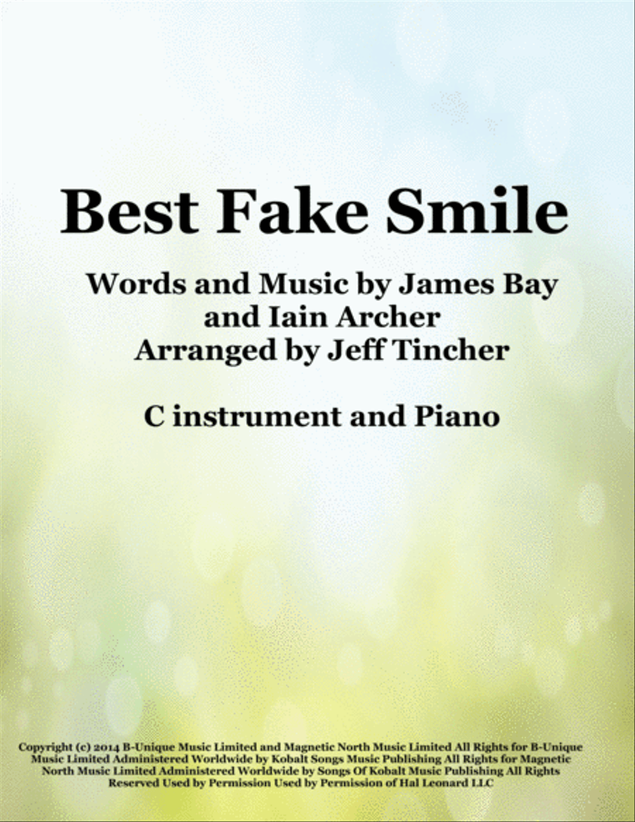 Best Fake Smile Best Fake Smile Flute Solo scores gallery preview page 1