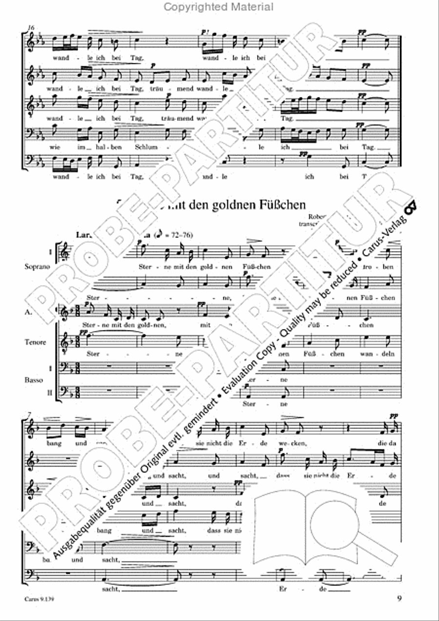 Gottwald: Five Lieder based on texts by Heinrich Heine Choir scores gallery preview page 10