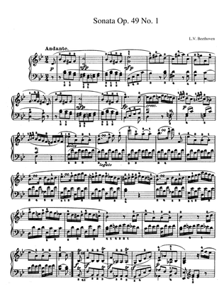 Beethoven Sonata Op. 49 No. 1 in G Minor