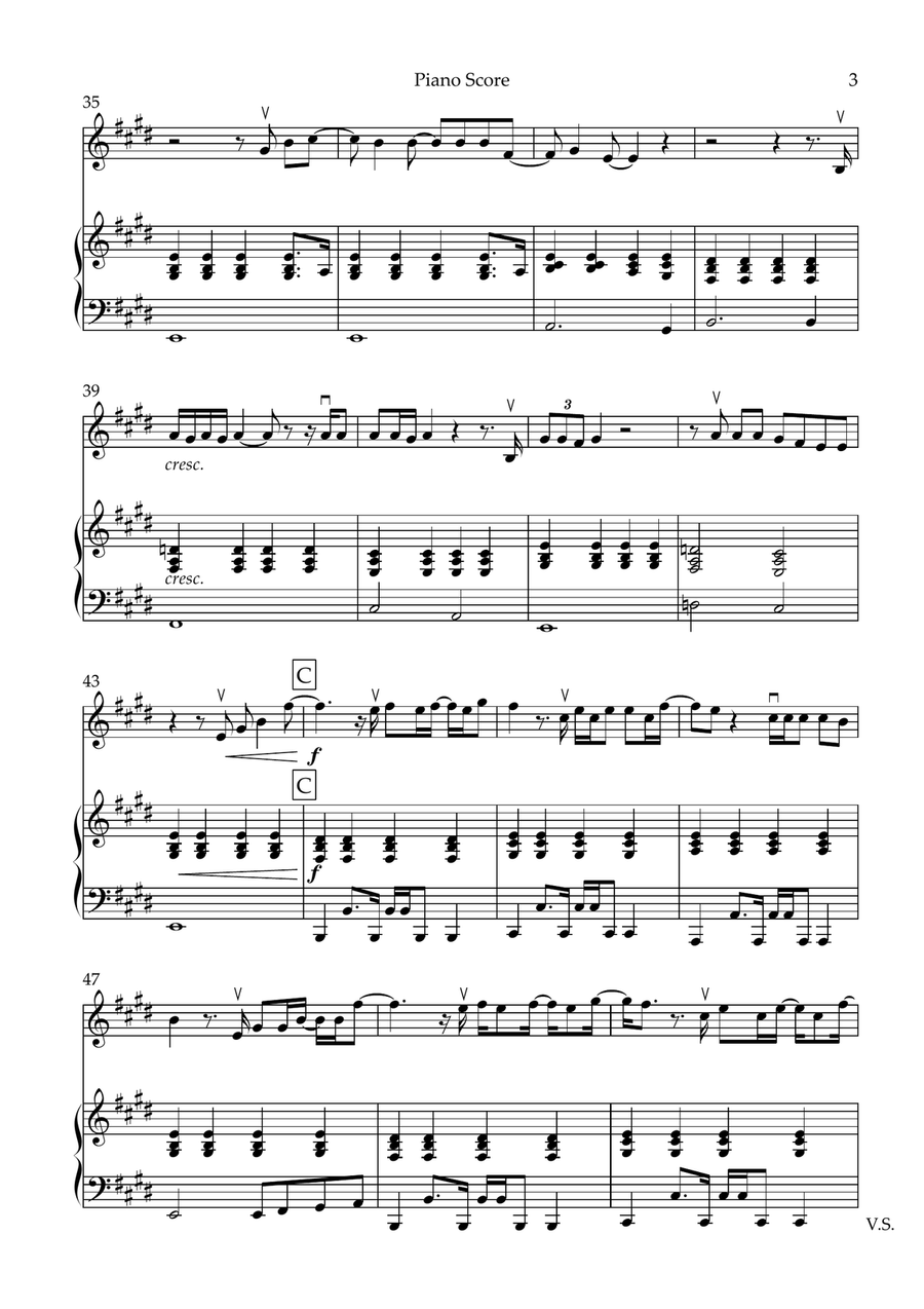 Angels Violin Solo scores gallery preview page 3