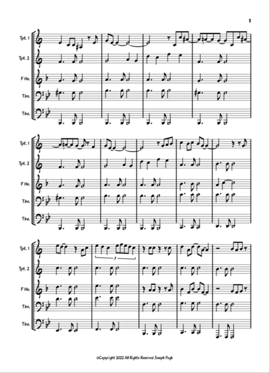 You've Lost That Lovin' Feelin' Brass Ensemble scores gallery preview page 3
