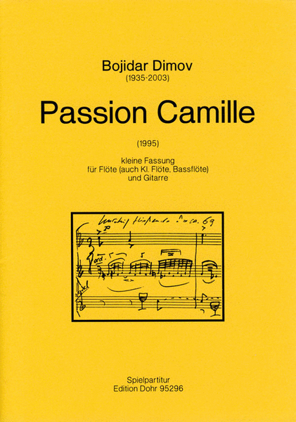 Passion Camille für Flöte (auch Kl. Flöte, Bassflöte) und Gitarre (1995) (kleine Fassung)