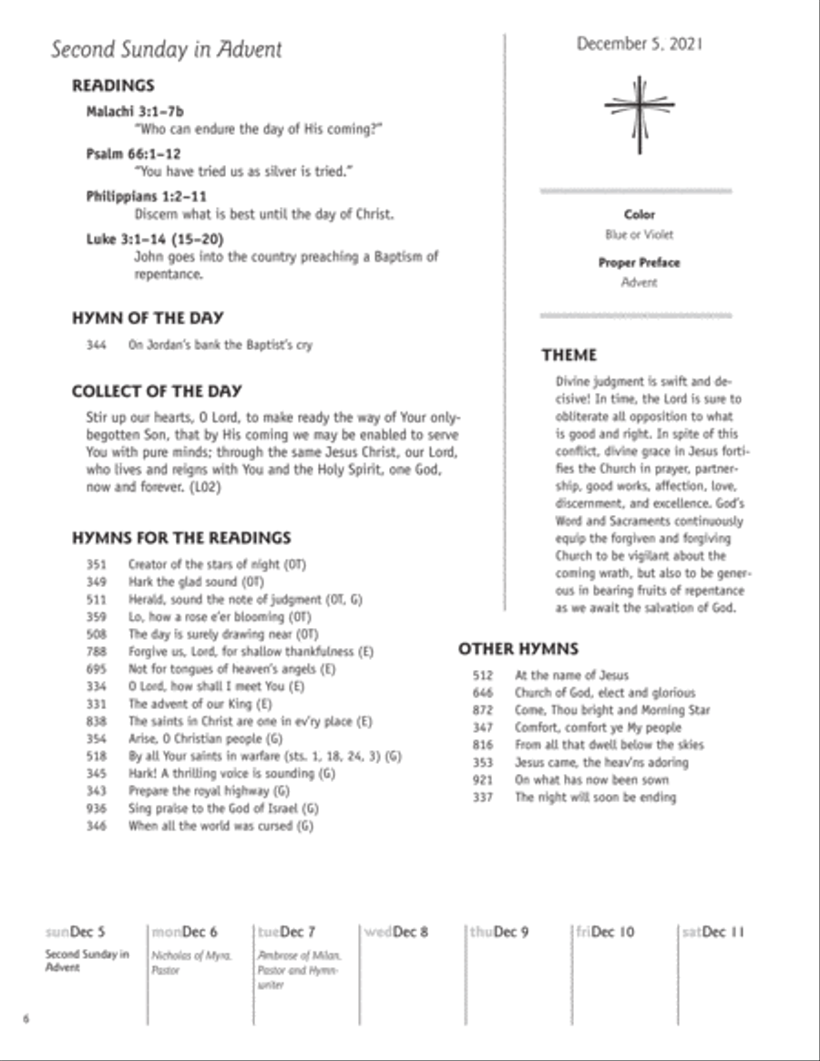 Worship Planning Book: Year C 2022 Sacred scores gallery preview page 6