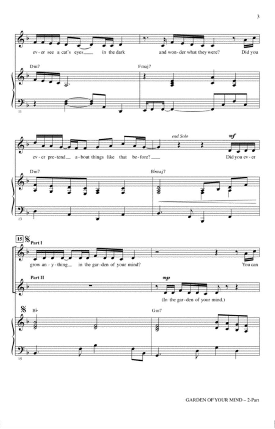 Garden Of Your Mind Garden Of Your Mind 2-Part scores gallery preview page 2