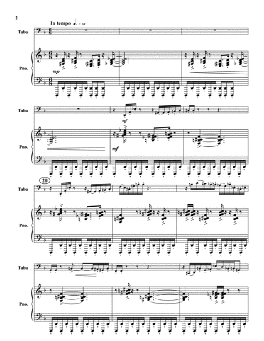 Through the Tunnel Through the Tunnel Tuba scores gallery preview page 2