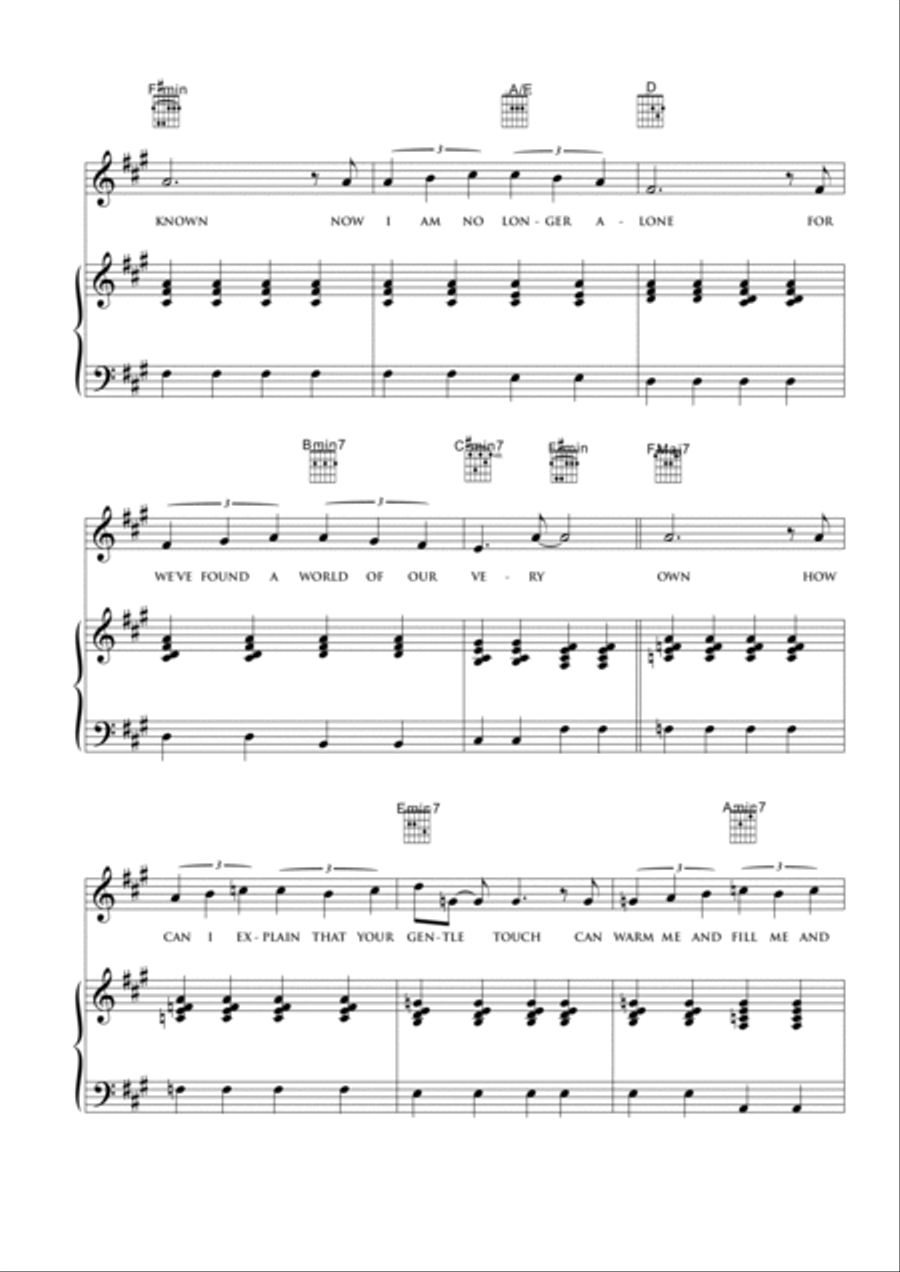 My song for you Piano, Vocal, Guitar scores gallery preview page 3