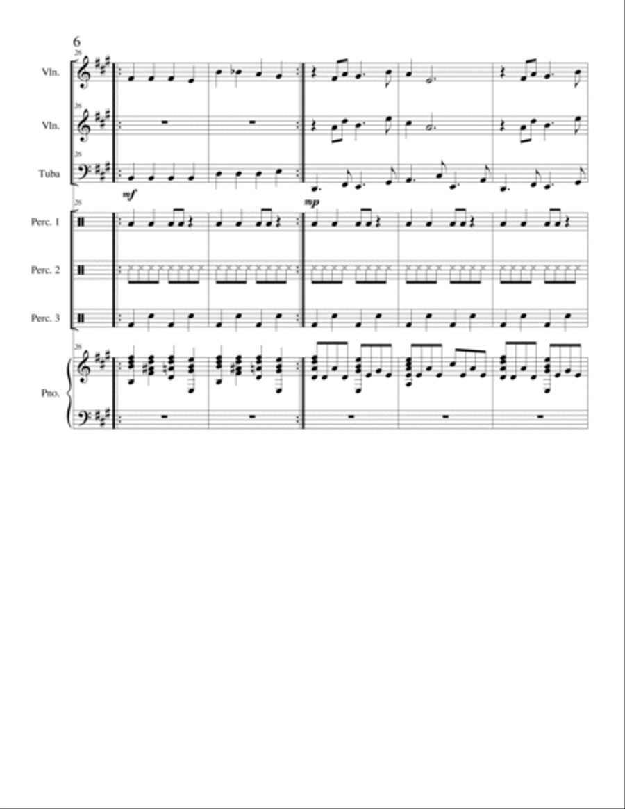 I Wanna Run And Kiss You Tuba scores gallery preview page 6