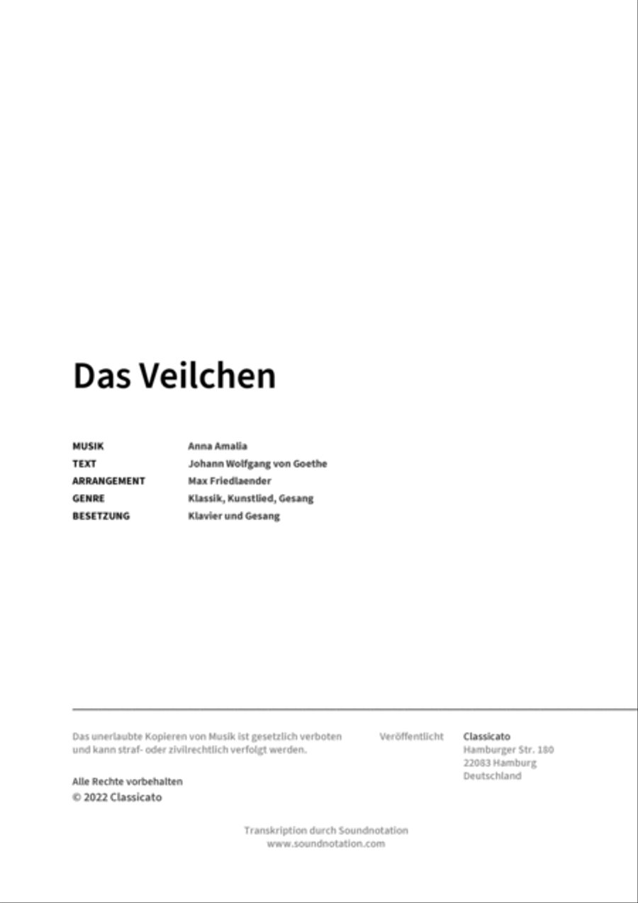 Das Veilchen Voice Solo scores gallery preview page 2