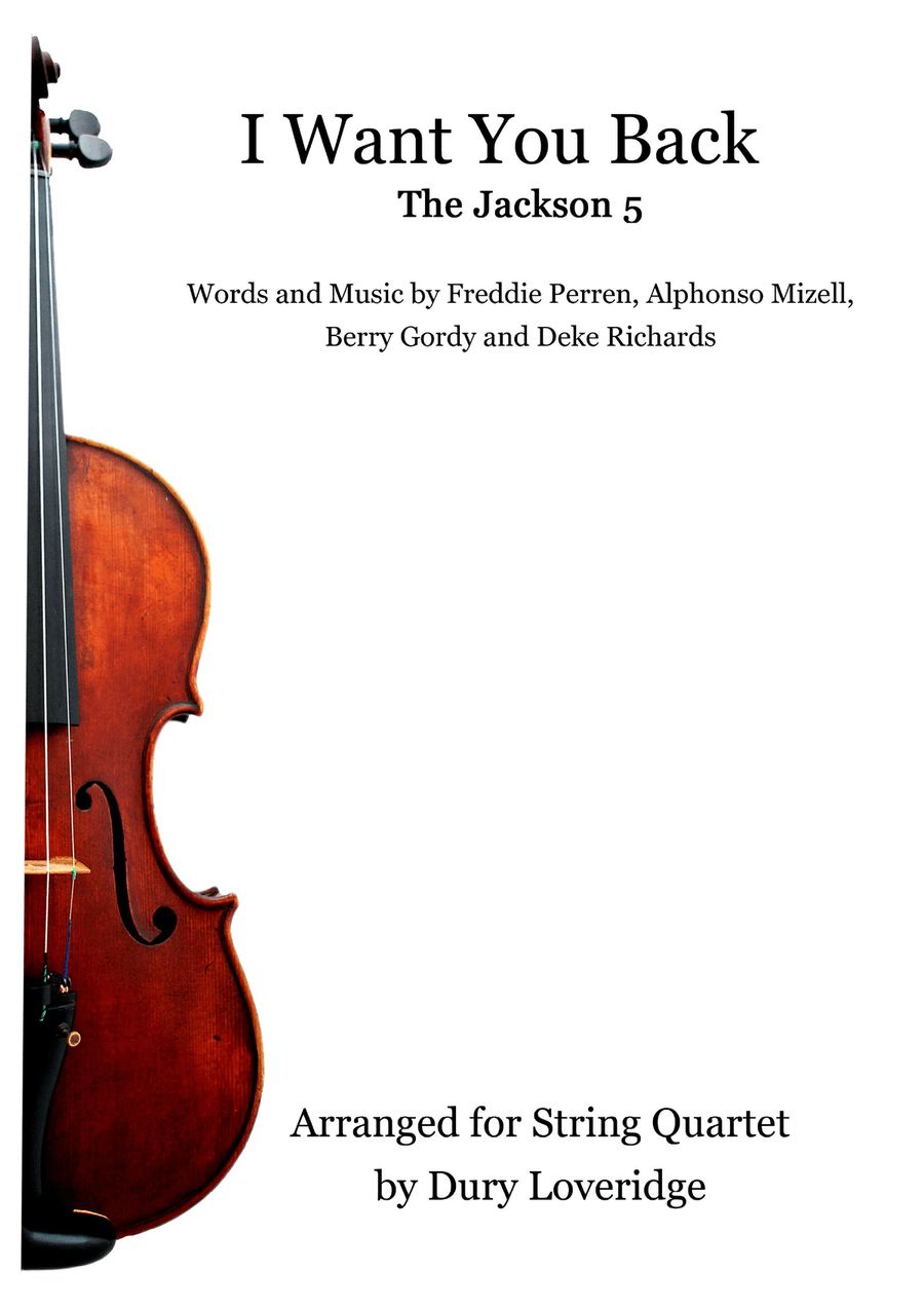 I Want You Back I Want You Back String Quartet scores gallery preview page 1