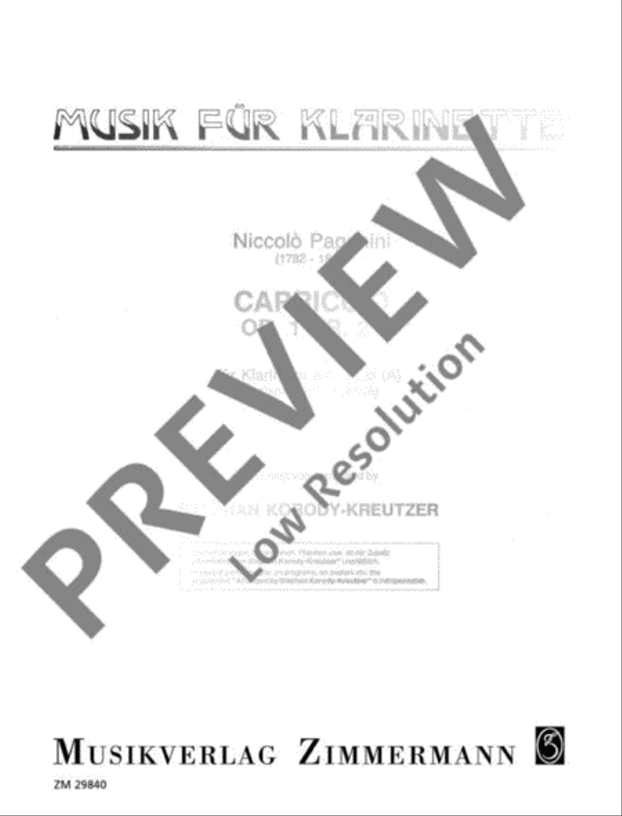 Capriccio Capriccio B-Flat Clarinet scores gallery preview page 2