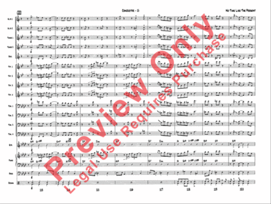 No Time Like the Present Jazz Ensemble scores gallery preview page 17