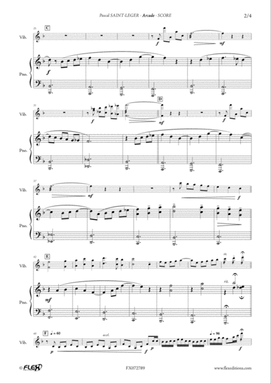Arcade Arcade Piano Accompaniment scores gallery preview page 3