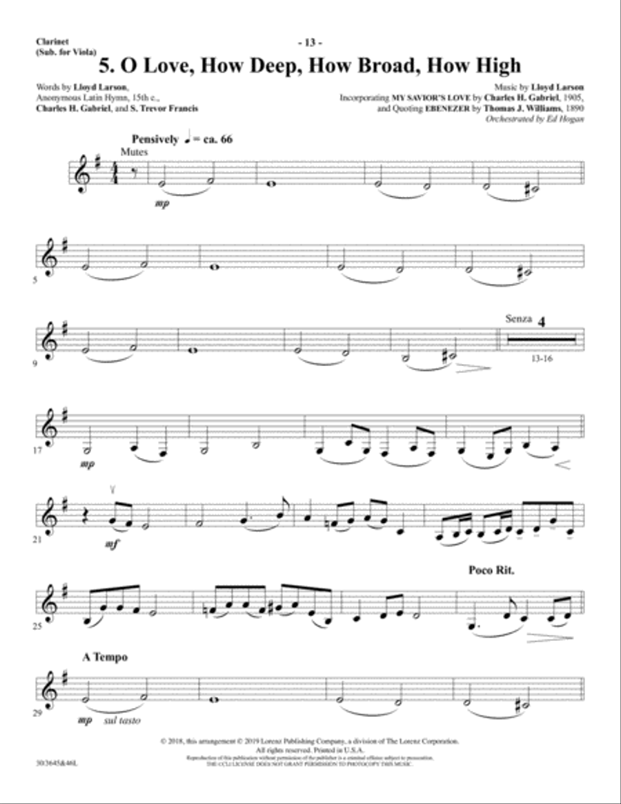 Calvary's Love - CD with Printable Parts Choir scores gallery preview page 22