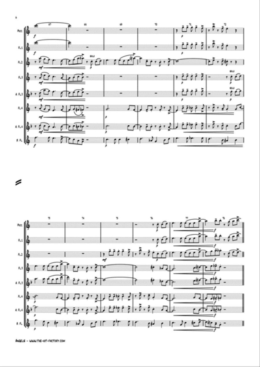 White Christmas Woodwind Ensemble scores gallery preview page 6