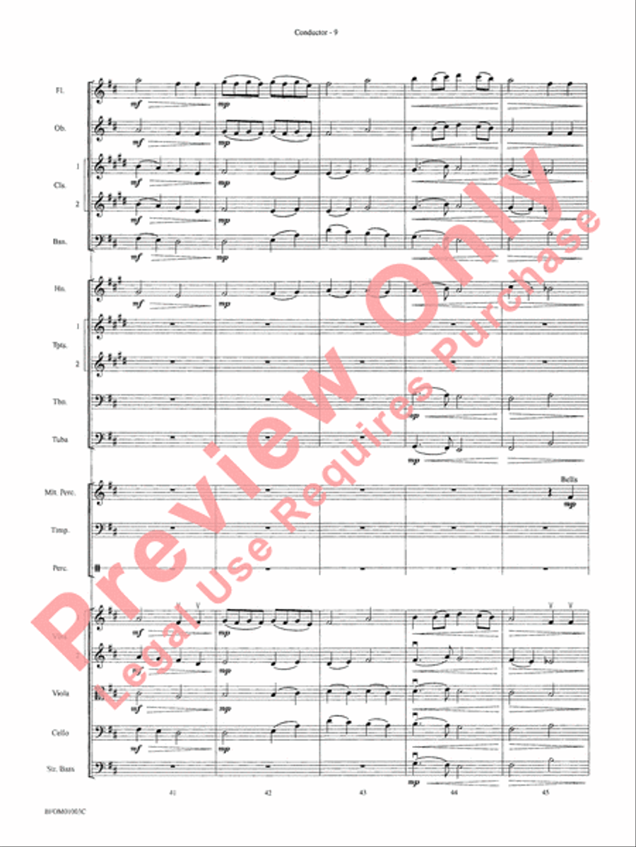 River Songs (based on Deep River and Shall We Gather at the River) Full Orchestra scores gallery preview page 12