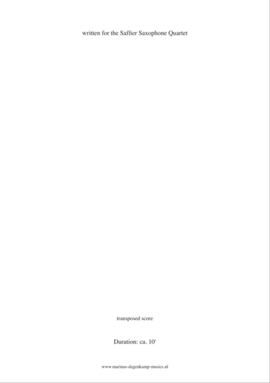 Impressions for saxophone quartet Saxophone Quartet scores gallery preview page 2