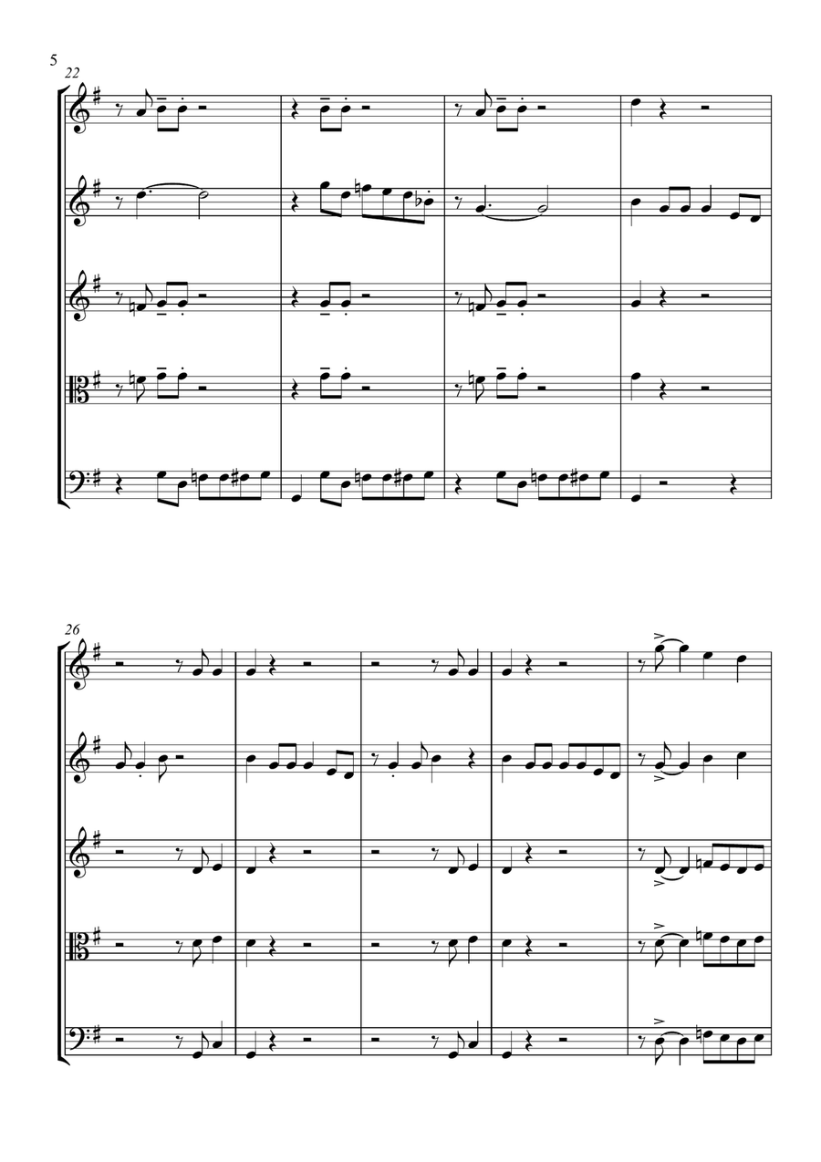Children Go Where I Send Thee - For String Quartet String Quartet scores gallery preview page 6