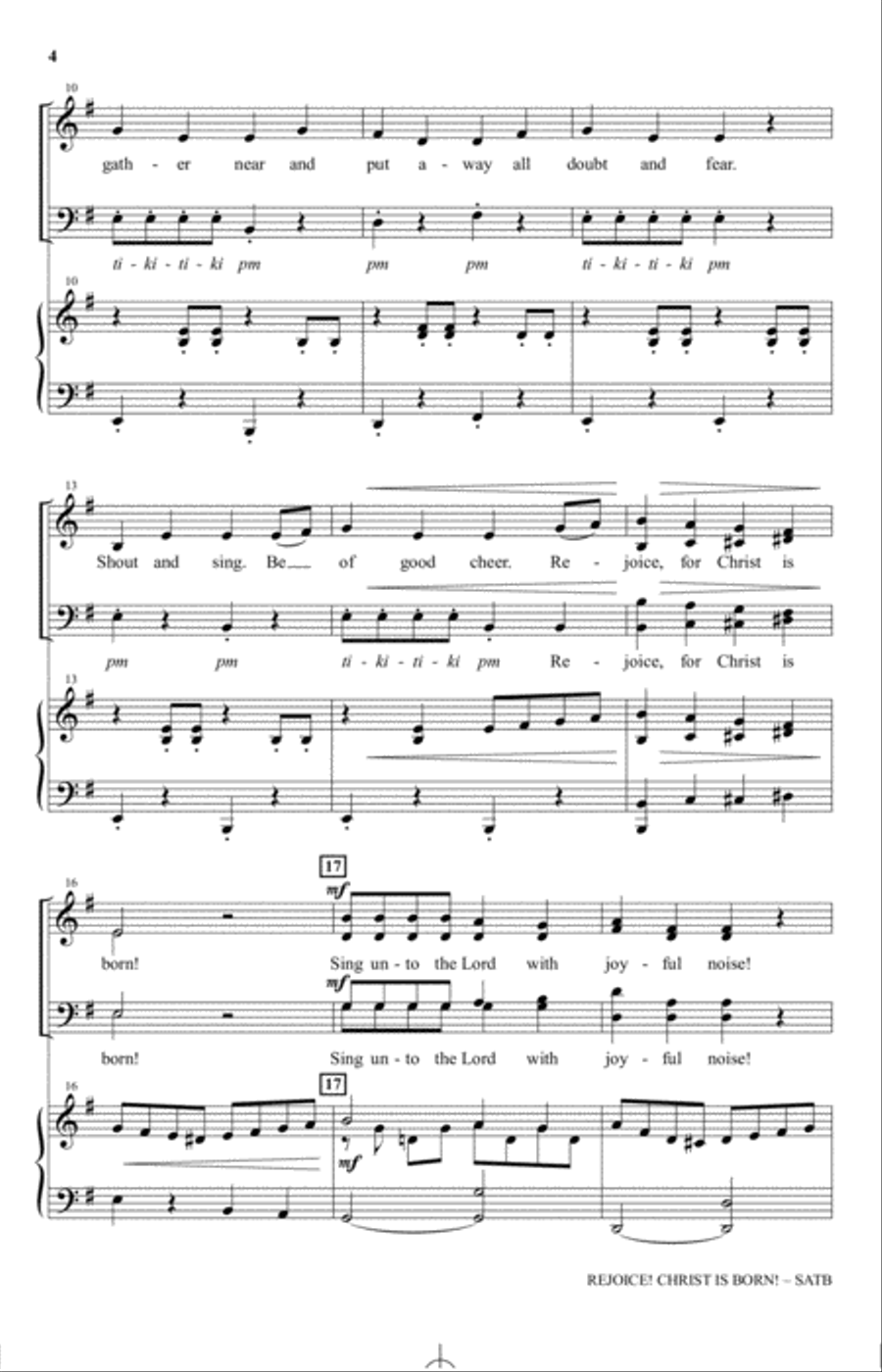 Rejoice! Christ Is Born! Rejoice! Christ Is Born! 4-Part scores gallery preview page 2