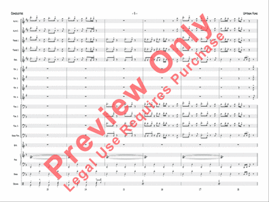 Uptown Funk Jazz Ensemble scores gallery preview page 4