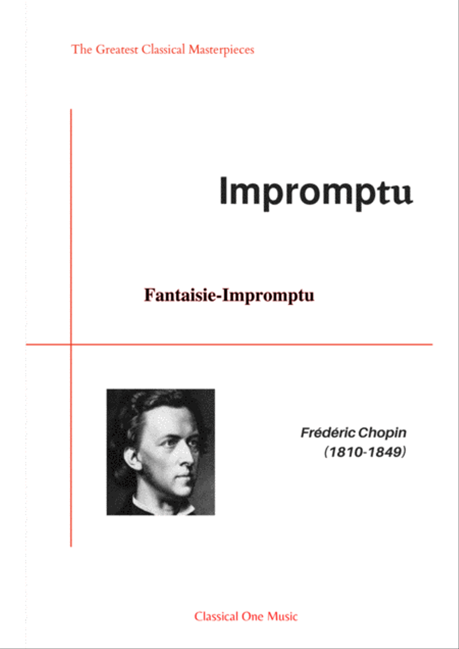 Chopin - Fantaisie-Impromptu Piano Solo scores gallery preview page 1
