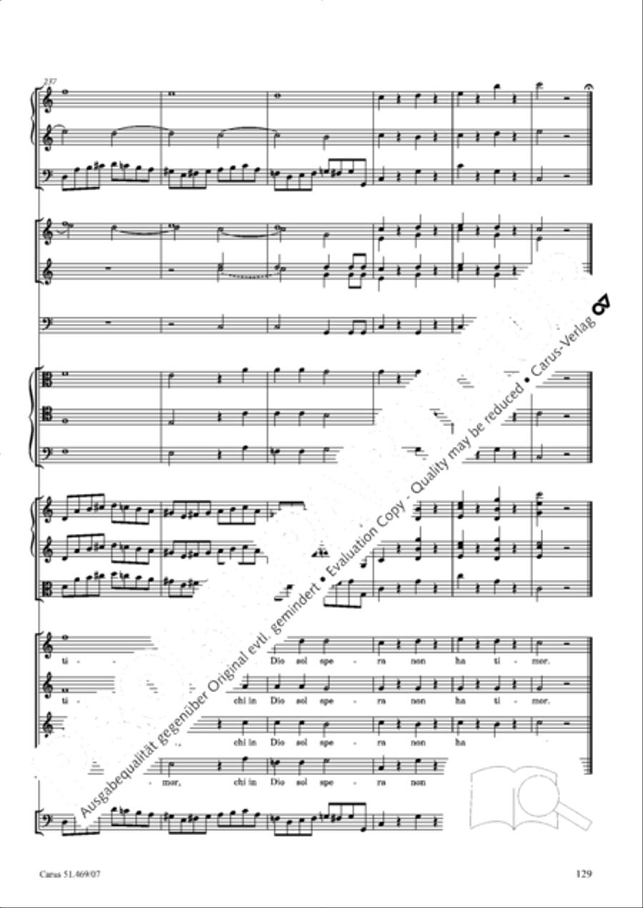 Davide penitente 4-Part scores gallery preview page 142