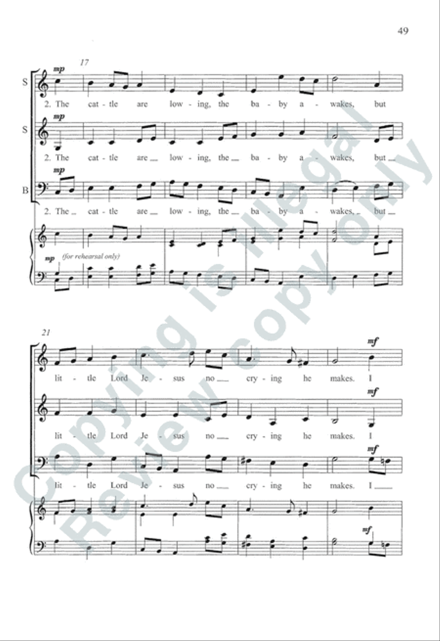 Somerset Anthem Books, Volume I (Advent & Christmas) 3-Part scores gallery preview page 36