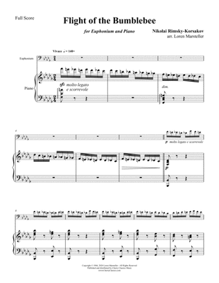 Flight of the Bumblebee for Euphonium and Piano