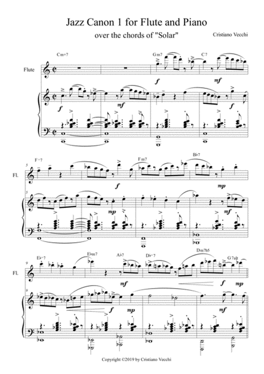 Jazz Canon 1 for Flute and Piano image number null