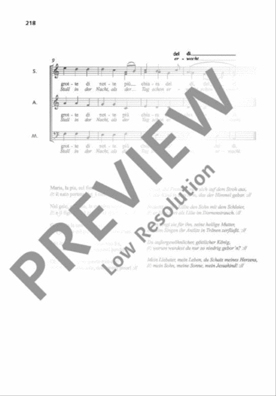 Bambino divino Mixed Choir scores gallery preview page 3