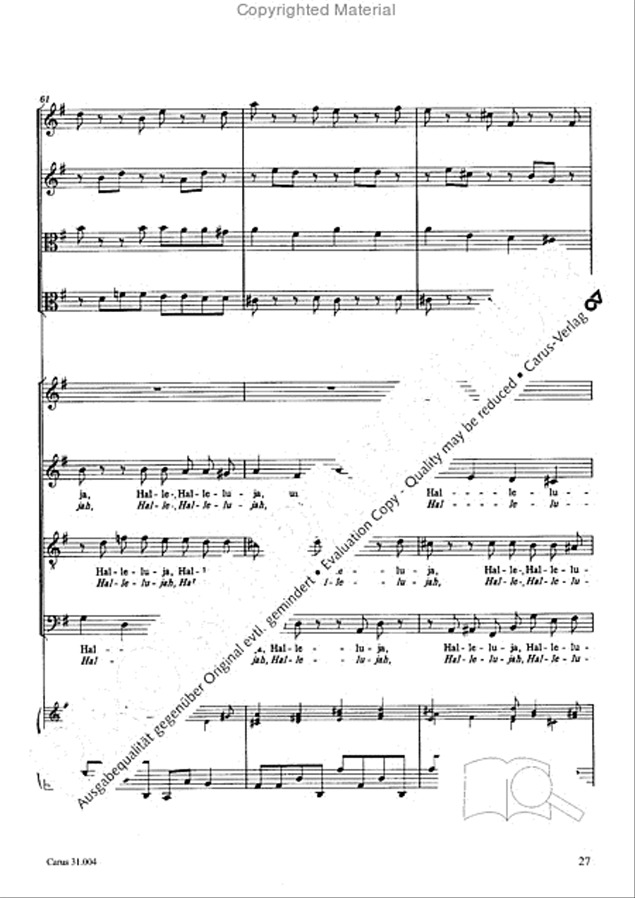 Christ lay in death's cold prison (Christ lag in Todesbanden) 4-Part scores gallery preview page 25