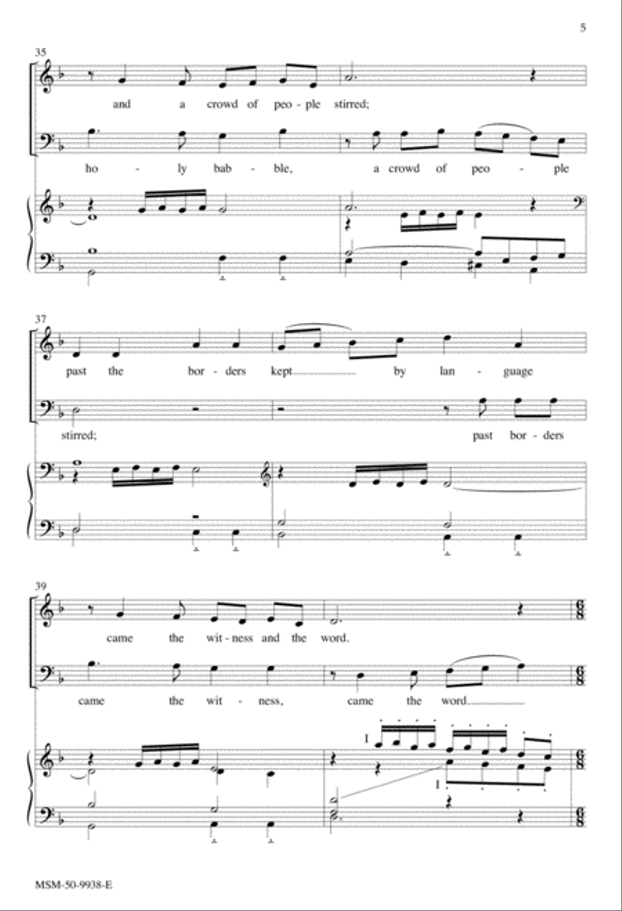 Hallelujah, Wind from Heaven 2-Part scores gallery preview page 6