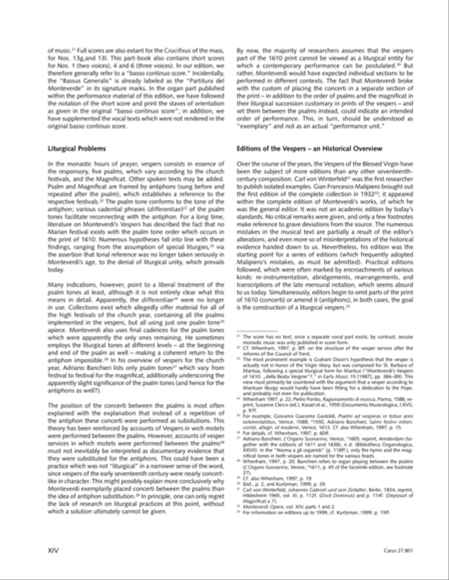 Vespro della Beata Vergine 4-Part scores gallery preview page 16