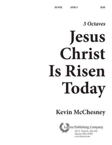 Jesus Christ Is Risen Today!