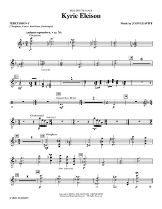 Kyrie Eleison (from Petite Mass) - Percussion 1