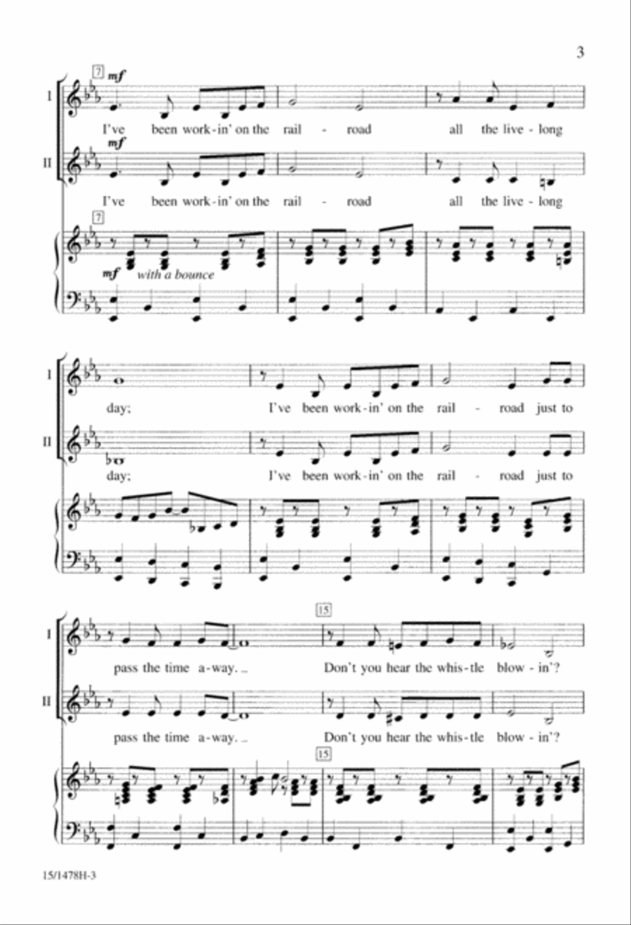 I've Been Workin' on the Railroad 2-Part scores gallery preview page 3