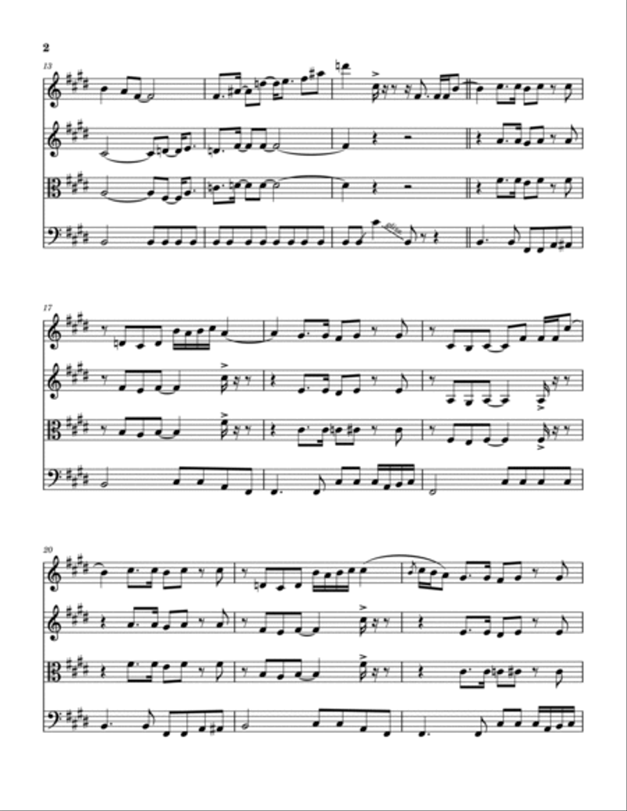 People Gotta Move String Quartet scores gallery preview page 3