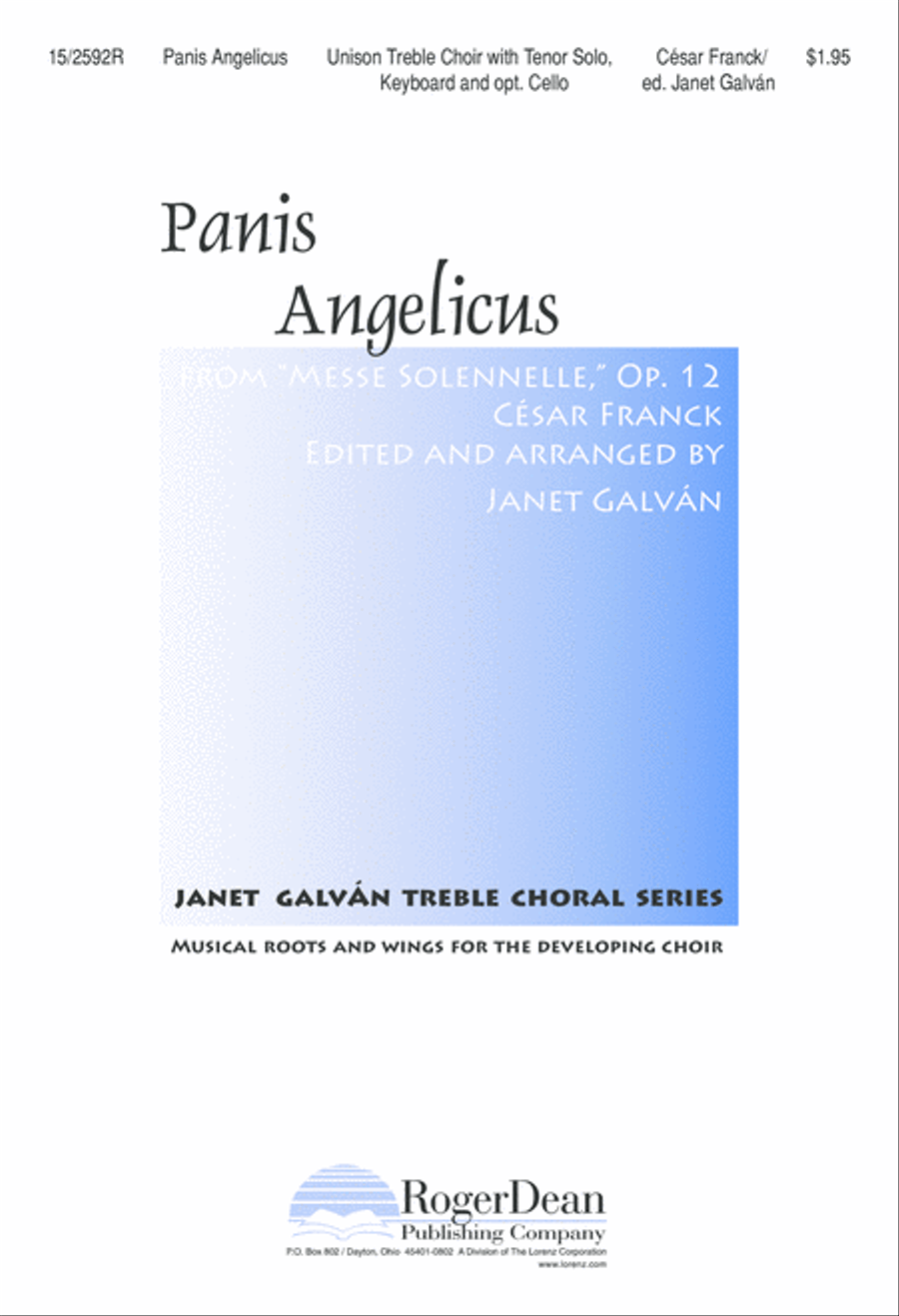 Panis Angelicus Unison Choir scores gallery preview page 1