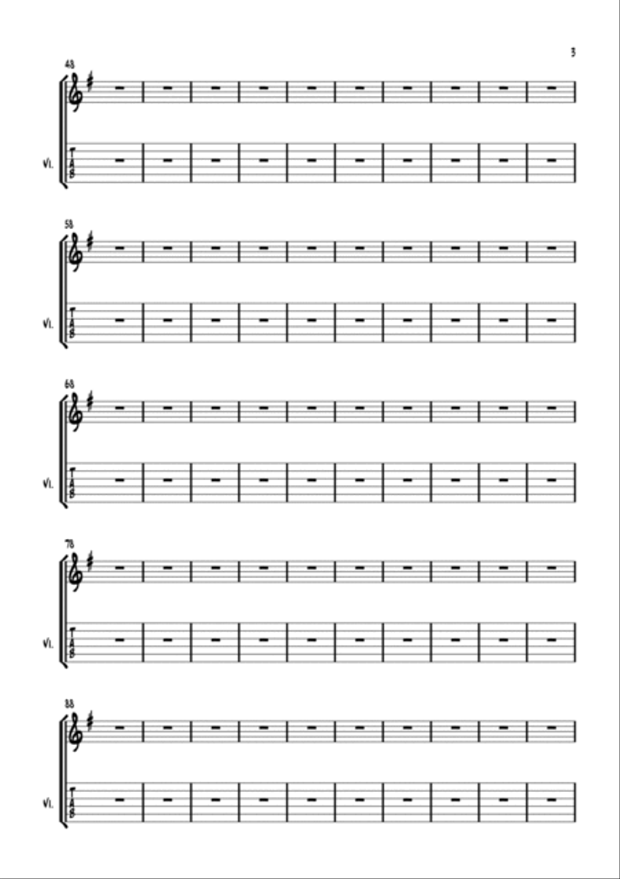 Hallelujah Guitar Solo scores gallery preview page 3