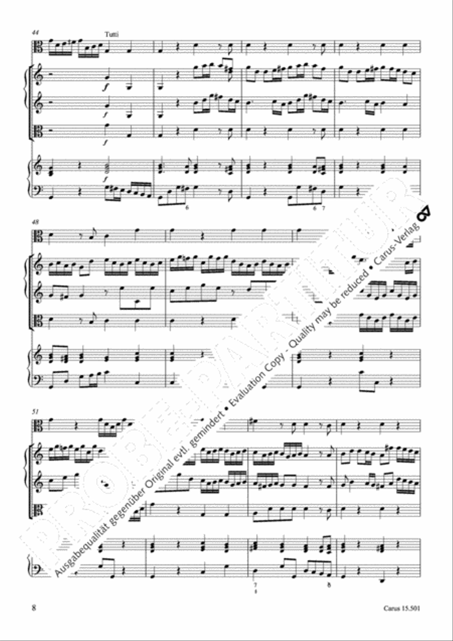 Concerto in C major Violin scores gallery preview page 11
