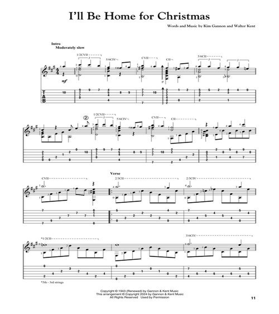 20 Christmas Songs for Solo Classical Guitar Acoustic Guitar scores gallery preview page 5