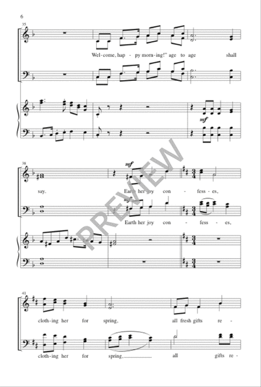 Welcome, Happy Morning! Divisi scores gallery preview page 7