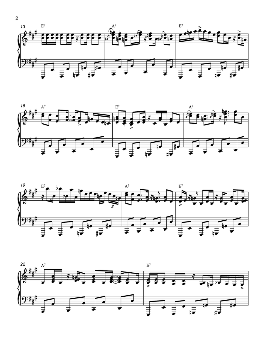 My Life Piano Solo scores gallery preview page 2