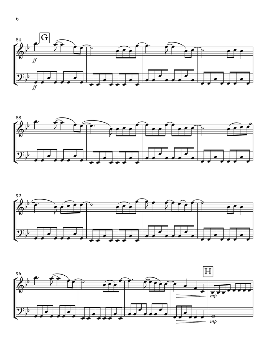 Rewrite The Stars String Duet scores gallery preview page 6