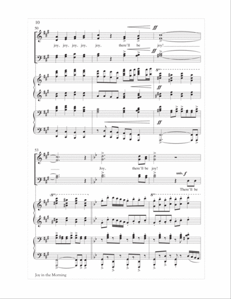 Joy in the Morning 4-Part scores gallery preview page 10