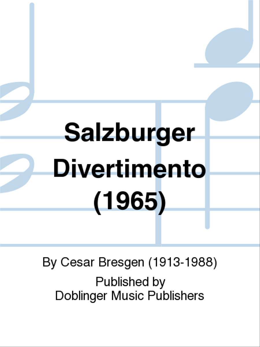 Salzburger Divertimento (1965) Woodwind Quintet scores gallery preview page 1