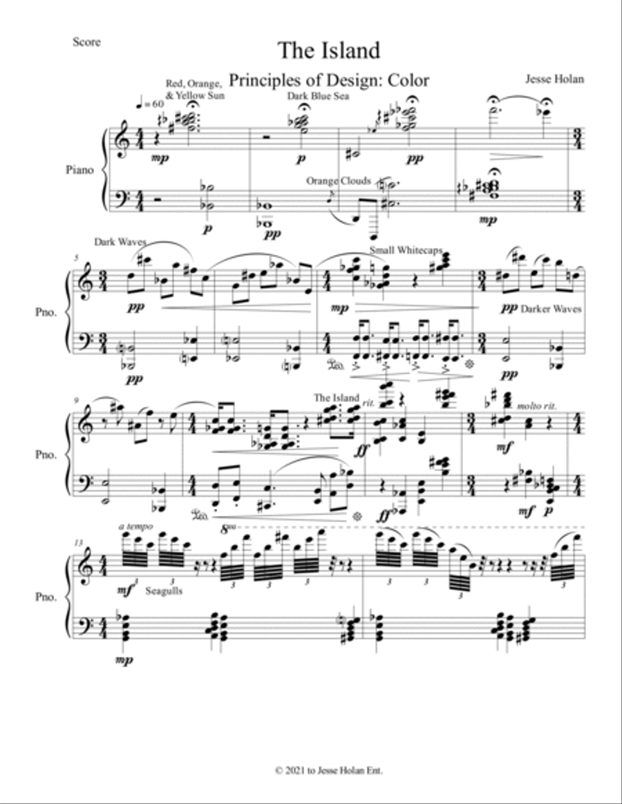 The Island Piano Solo scores gallery preview page 2