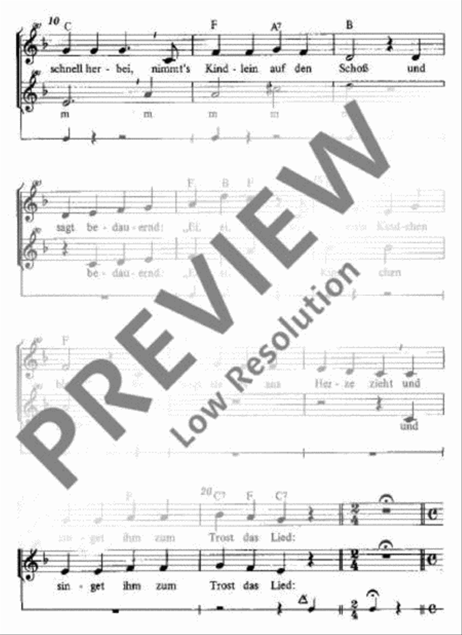 Heile, heile Gänsje Soprano Recorder scores gallery preview page 3